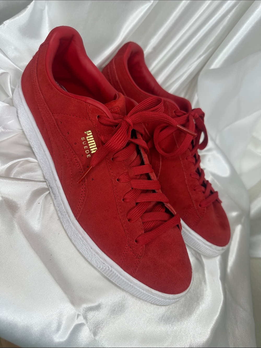 Puma men’s sneakers Red suede